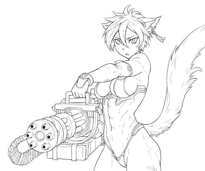 Drawing guns sure is hard 
(Commission WIP sneak peek) 