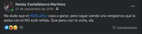 N_CastelblancoM's tweet photo. Que pecao mi yo del pasado, toda ilusa. Con razón la #plebitusa me dejó deshidratada, todavía duele el asombro, la vergüenza y la decepción 💔
#5AñosPlebiscito🕊 https://t.co/5EbDFdQFyY