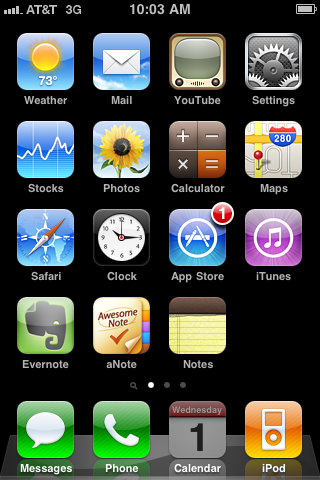 JosephSouthern's tweet photo. Now that’s a Home Screen!  Sept 1, 2010 https://t.co/ht83CPssFG