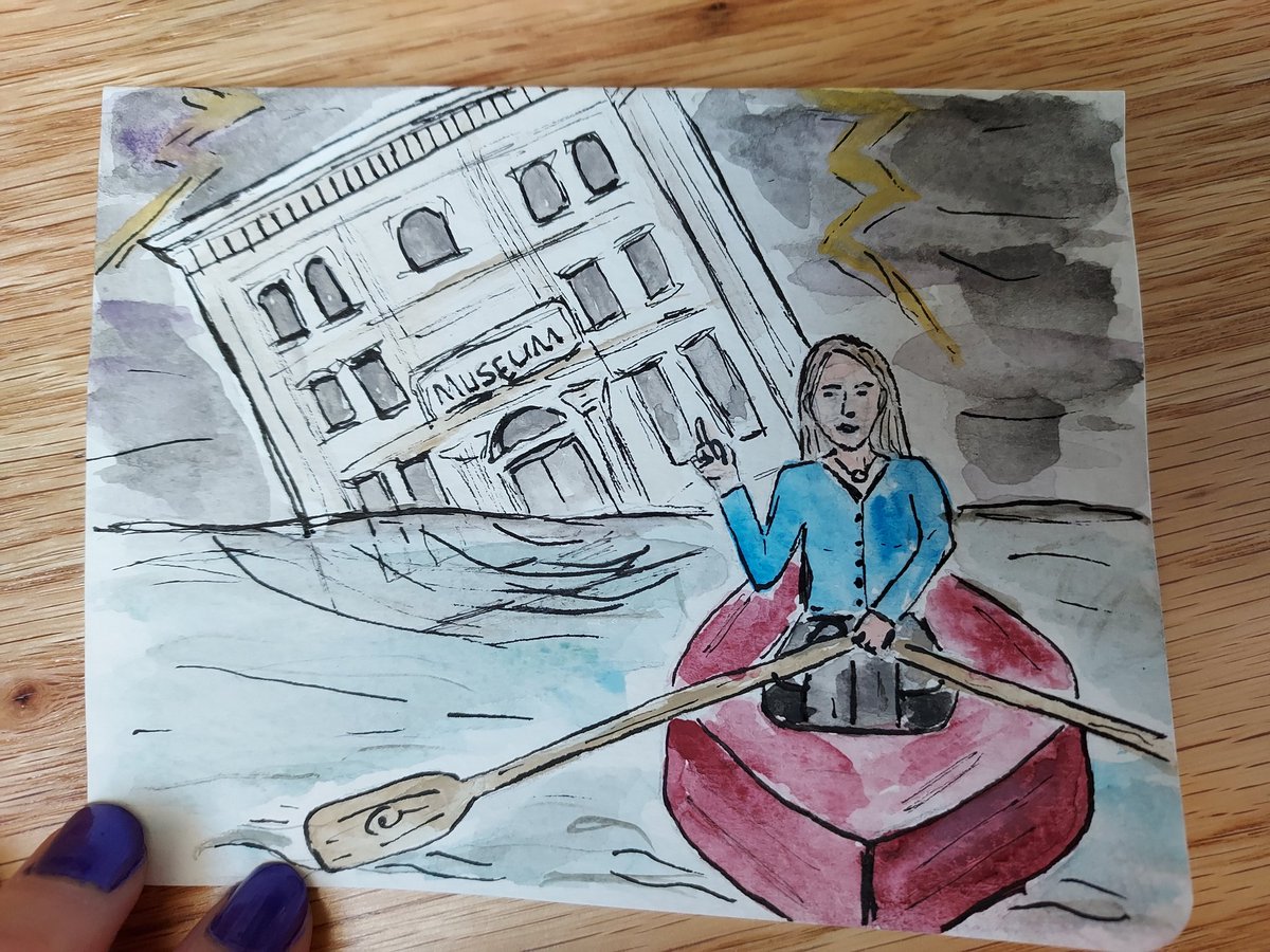 Made a little "I'm proud of you for quitting the job that is making you miserable" card for a dear friend. I hope some day leadership in the museum field will understand the incredible talent we've lost/are losing. Until then, I'll probably be making some more of these.