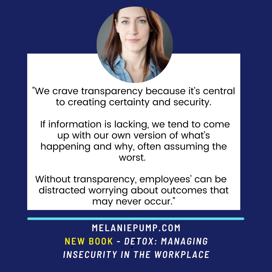 melaniepumpcfo's tweet photo. Too often, employees are left to wonder what’s happening and what’s expected of them. #detoxtheworkplace #corporateculture #leadership https://t.co/wBFpZ4bBtO