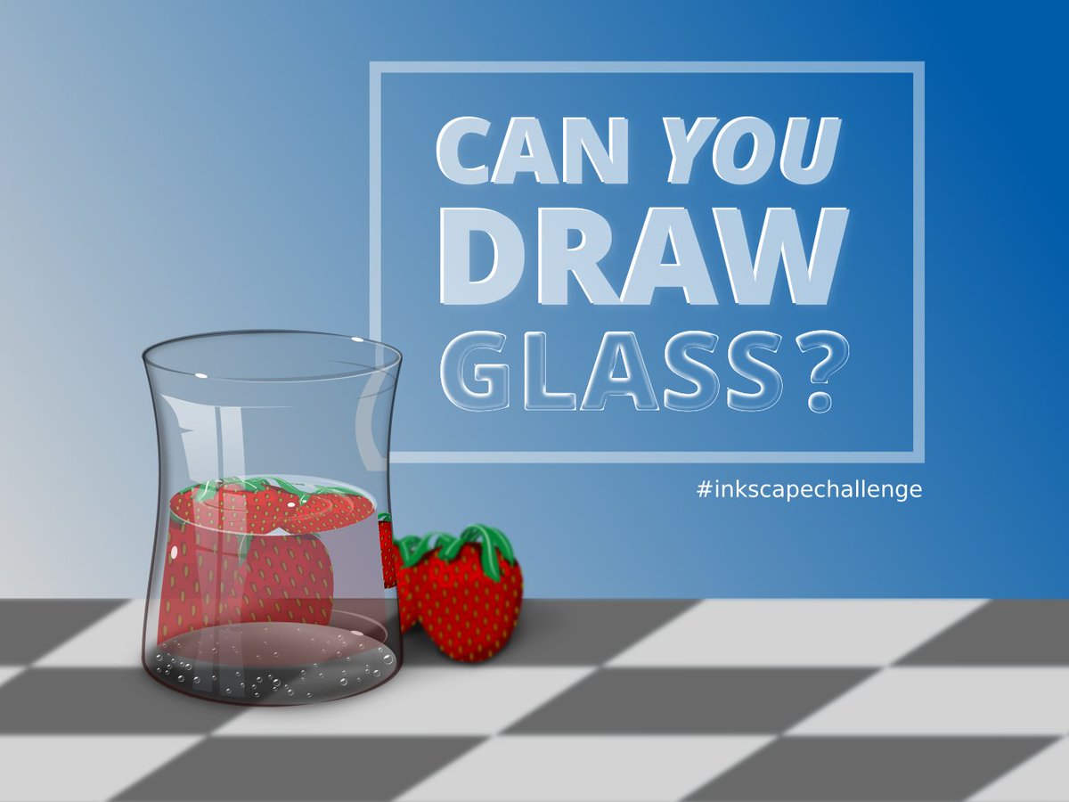 inkscape's tweet image. Bored this weekend? We&apos;ve finally got a new drawing challenge for you! The topic is: GLASS

It runs until October 4, 2021. Create a picture and join the fun in the Inkscape forums at: inkscape.org/forums/competi…

No prizes, just fun! #InkscapeChallenge #artwithopensource