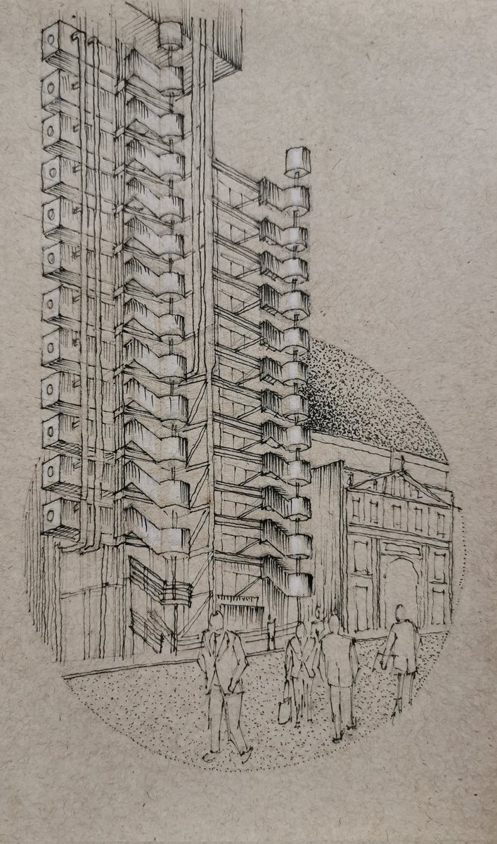 EL_HAUSER's tweet photo. #dia2 #inktober2021 #suit #London #trip #Lloyd's #building #1978 https://t.co/aGaSde9FEY