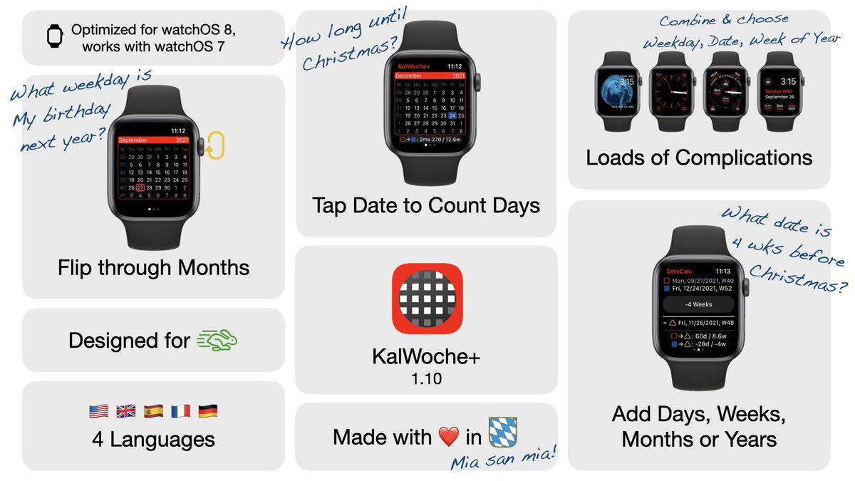 KalWoche's tweet photo. KalWoche+: A quick flip-thru calendar for Apple Watch https://t.co/gcYQuK5ymm via @producthunt https://t.co/LtwzVf55Wp