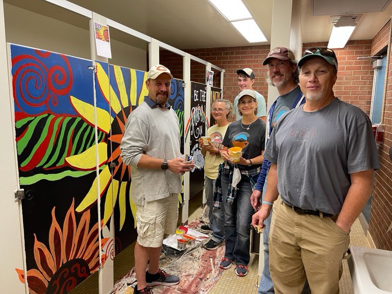 CSSD11Fremont's tweet photo. Thank you to Fremont’s Beautification Committee and I Love You COS  volunteers to paint inspirational messages and clean up the playground! https://t.co/8crCSN4qhf
