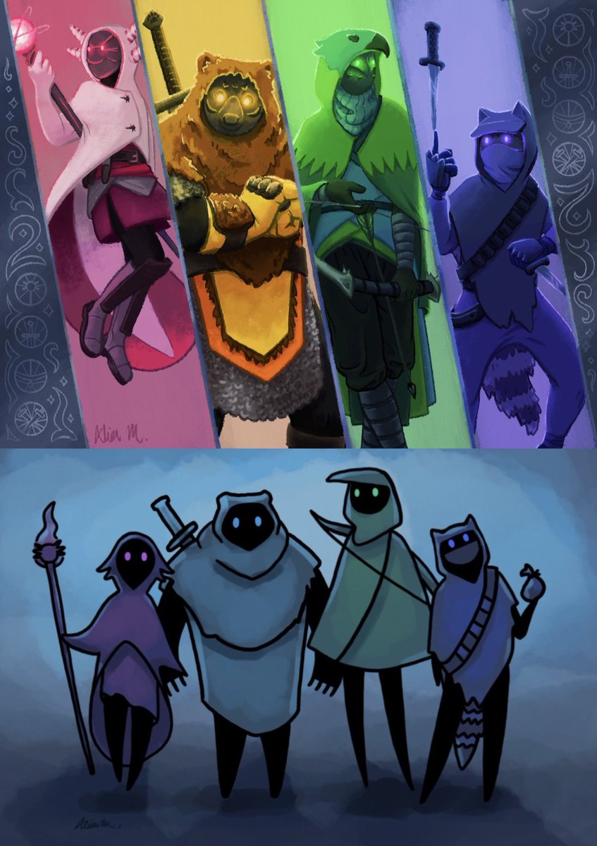 alia_moosvi's tweet photo. I redrew an old drawing from a couple years ago. These characters are growing on me.
#art #AliaMArt #digitalart #illustration #characterart #animals #rpgcharacters #rpgclasses https://t.co/p4gRRRZy3U