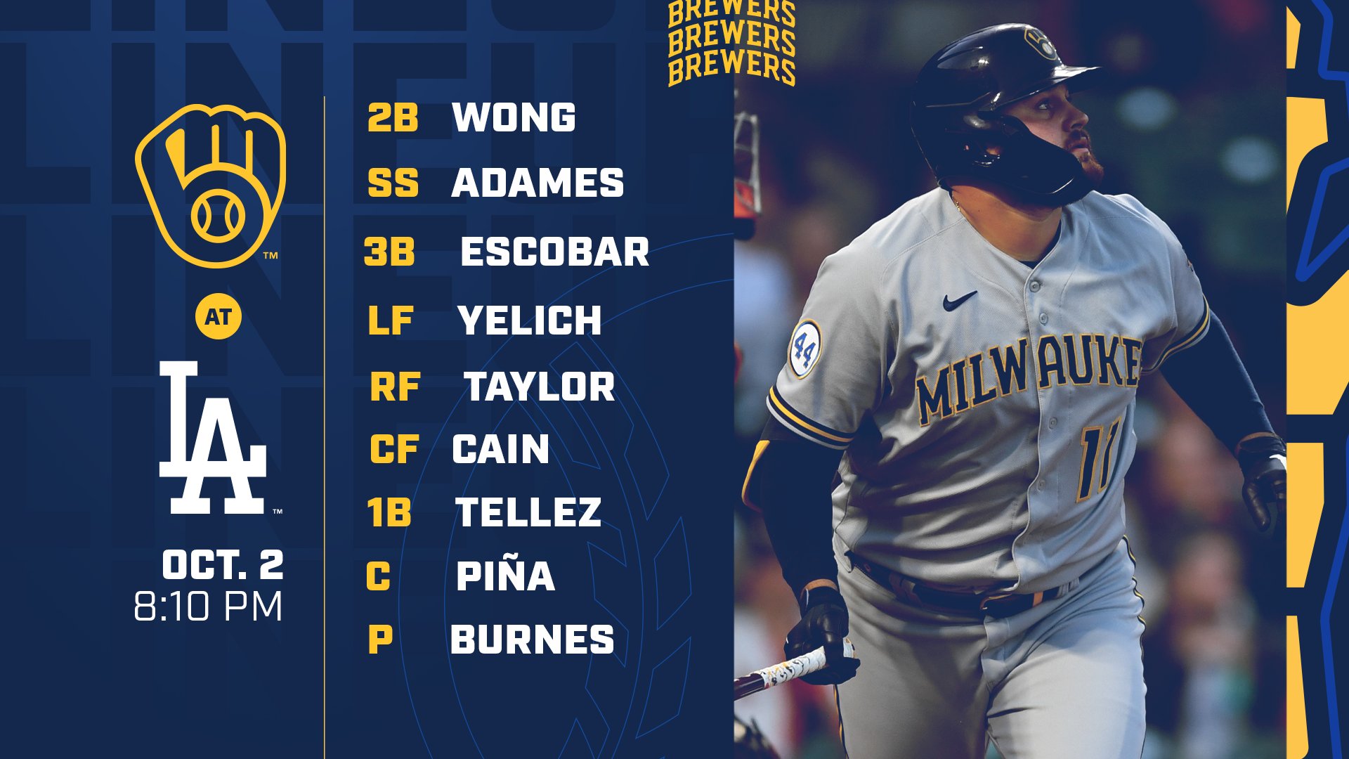 Milwaukee Brewers on X: Cy Burnes takes the mound. 📺: @BallySportWI 📻:  @620wtmj #ThisIsMyCrew  / X