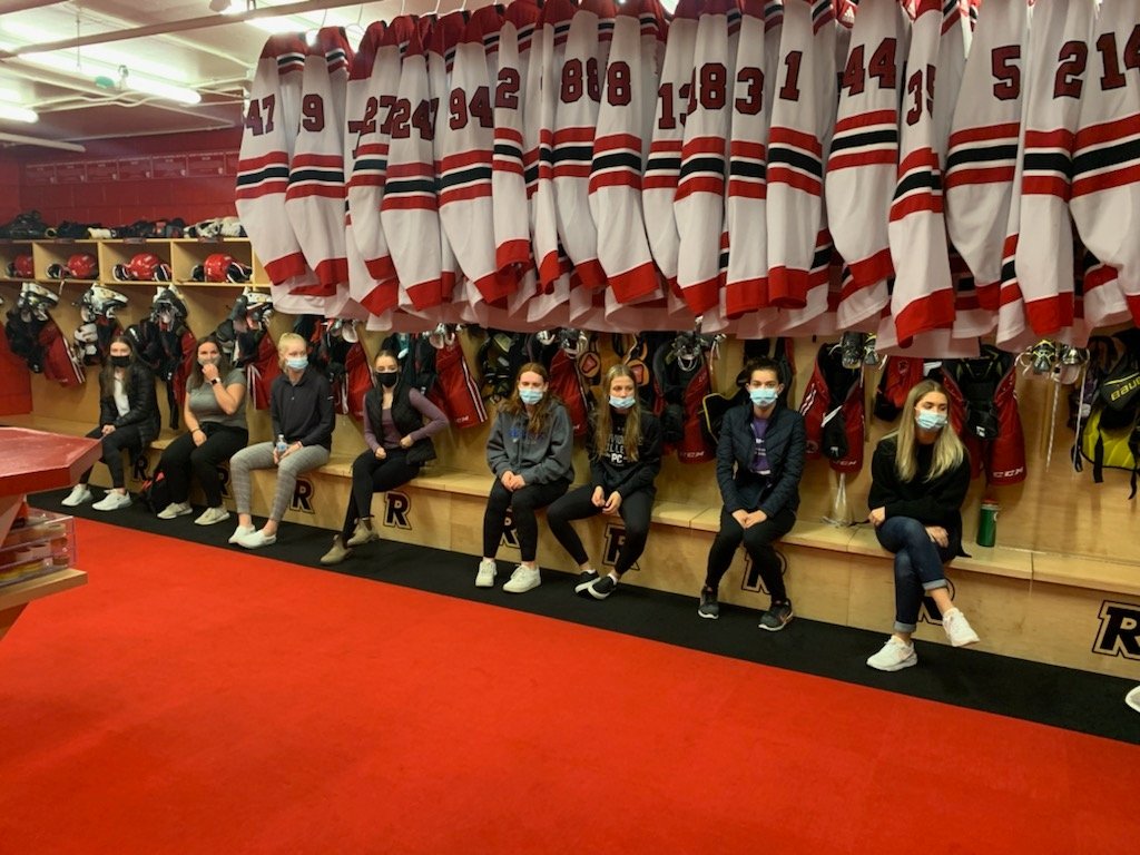 A huge thank you to UNB head coach Sarah Hilworth and UNB forward Ava Benedict for taking us on a tour of your facilities and talking to us about what it takes to play at the next level. #accountability #positivity 
#gratitude 
#Compete
