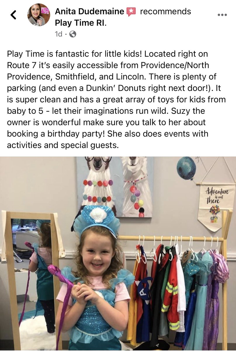 More great reviews from parents at <a href="/PlayTimeRI/">Play Time RI</a>! We’re so happy that your little ones love our new space! #indoorplay #KidsActivities #northernri #smithfieldri