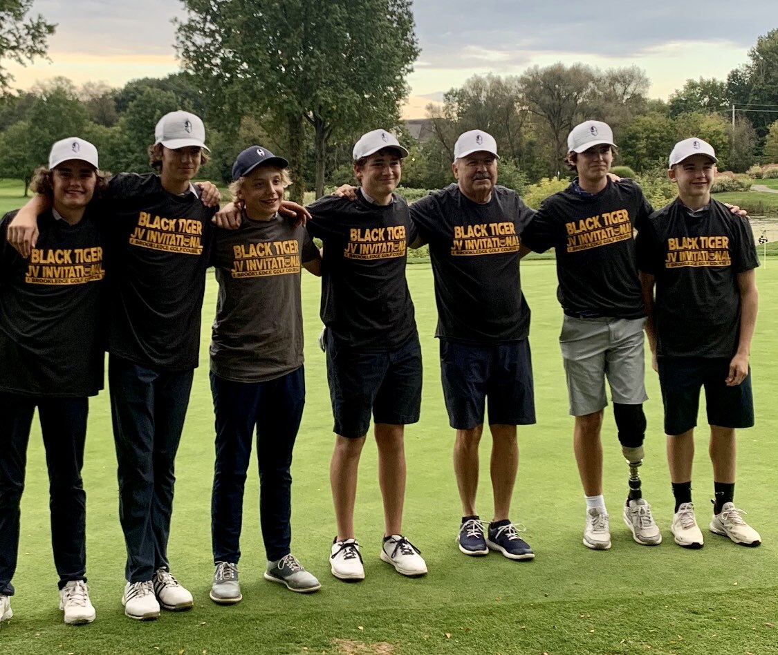 JV finishes the season like they started - Tournament Team CHAMPS of the Black Tiger Invite at Brookledge with 318 and individual medalist, Braden Herstich 71.  Brett 81, Aidan and Ray 83, Kevin 91. ⁦<a href="/HobanBoysGolf/">HobanBoysGolf</a>⁩