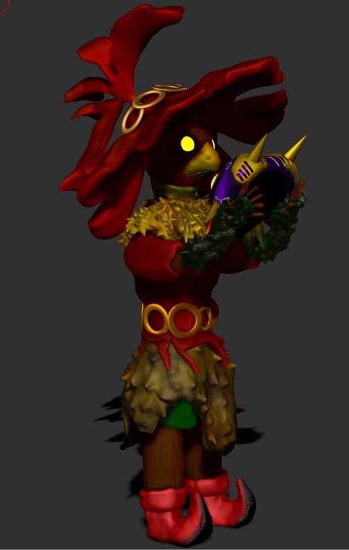 Phobosknight's tweet photo. My Shadow Linktober day 2 submission for the prompt Skull Kid #linktober #shadowlinktober #skullkid #zbrush #3dmodeling #inktober #LegendofZelda https://t.co/LbJwnrQQXz