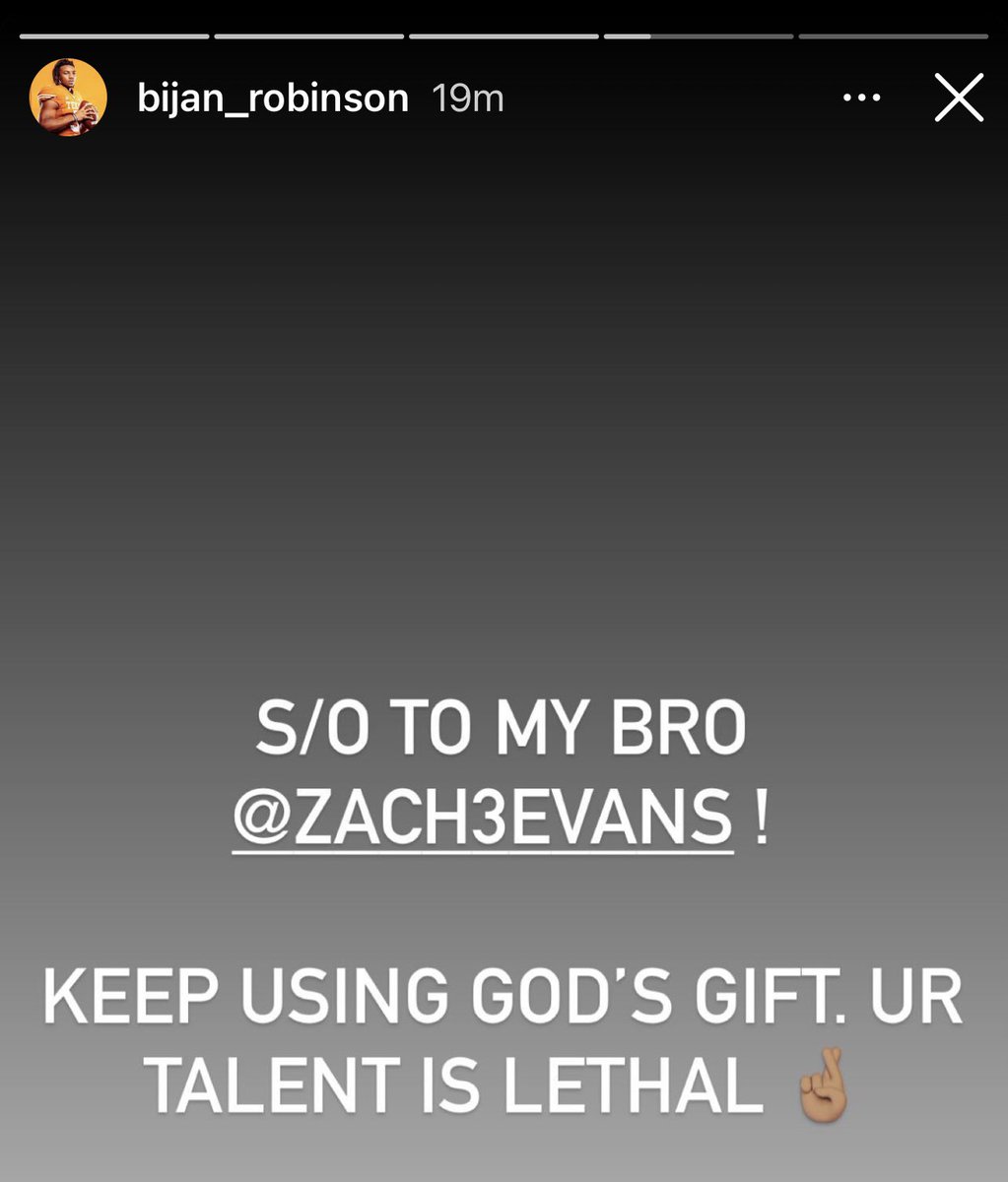 LonghornHaffy's tweet photo. Bijan just posted this on his IG stories and I had to share. 

All CLASS, No Brakes. 🧡🤘🏼 https://t.co/bqhy5v3k05