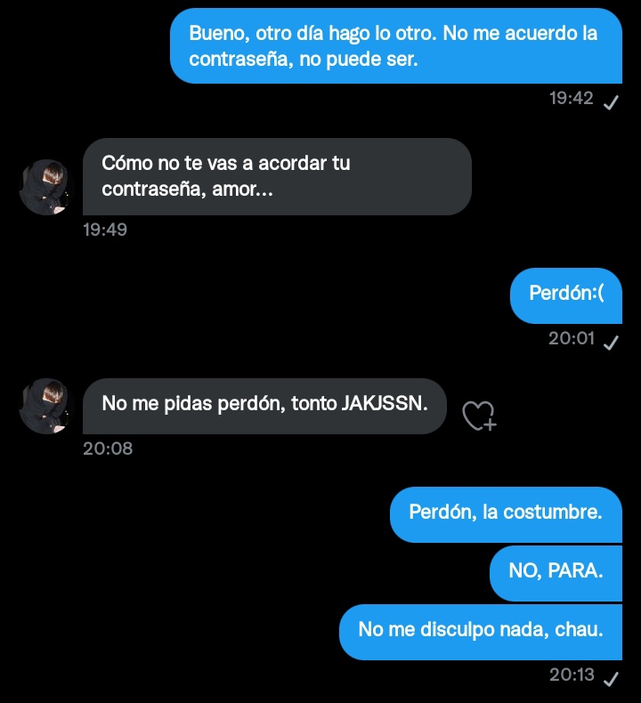 esto soy, perdón.