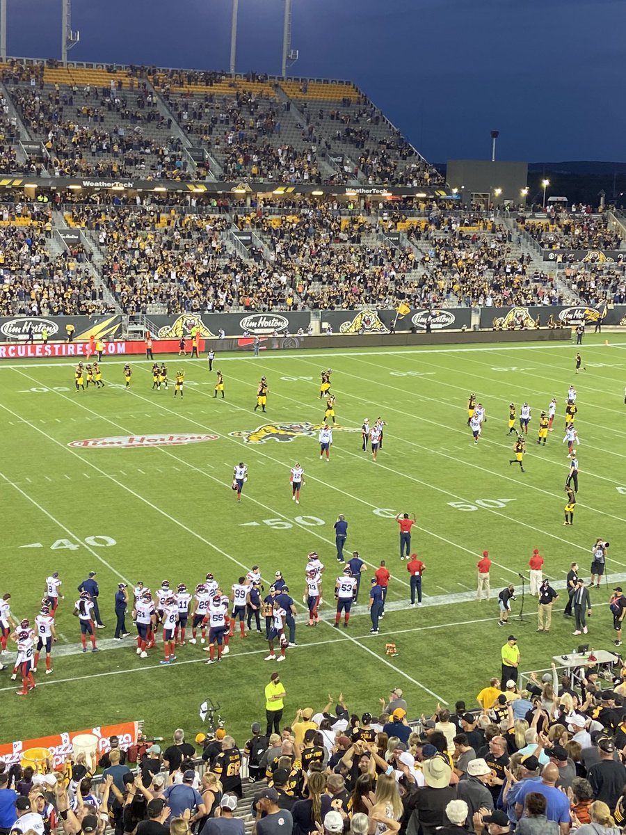 AFD86's tweet photo. 55 yard field goal to tie it up! #ticats #nailedit #ontoOT https://t.co/YZtw2UCQzx