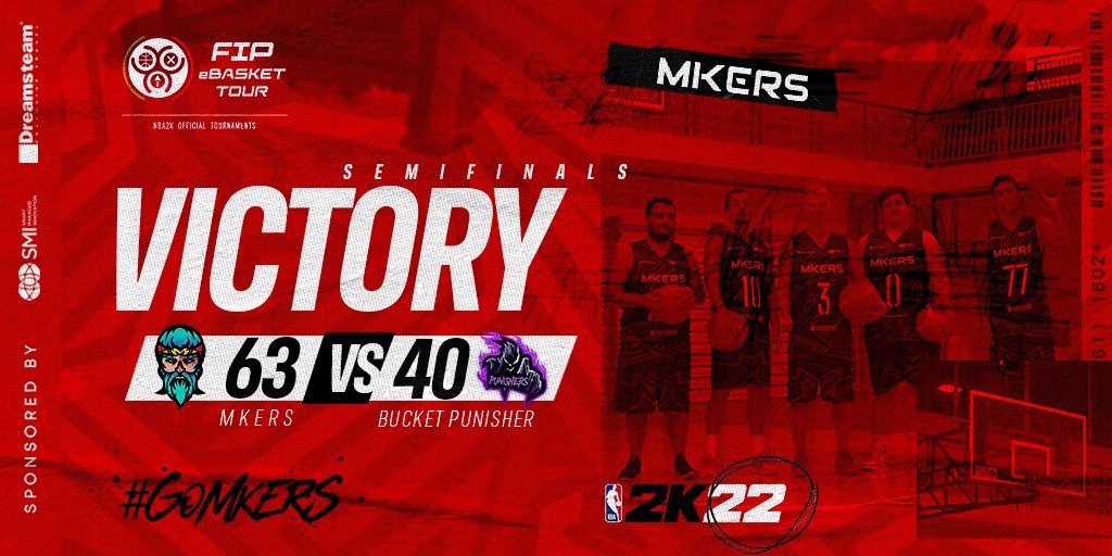 mkersofficial's tweet photo. Vinta anche la seconda partita VS Kobra Kai Dojo e la semifinale best of three vs Bucket Punisher. GG a loro.
Domani la Finalissima Live ! Go Mkers!
@FabalousFabalo @IlySZN_ @IceOnTommyNeck @Lijeez1 @MarcoMichele57 

@Duduc_2k (GM)

#GoMkers #MkersArmy  #NBA2K22
@Italbasket https://t.co/sFyhGvnllV
