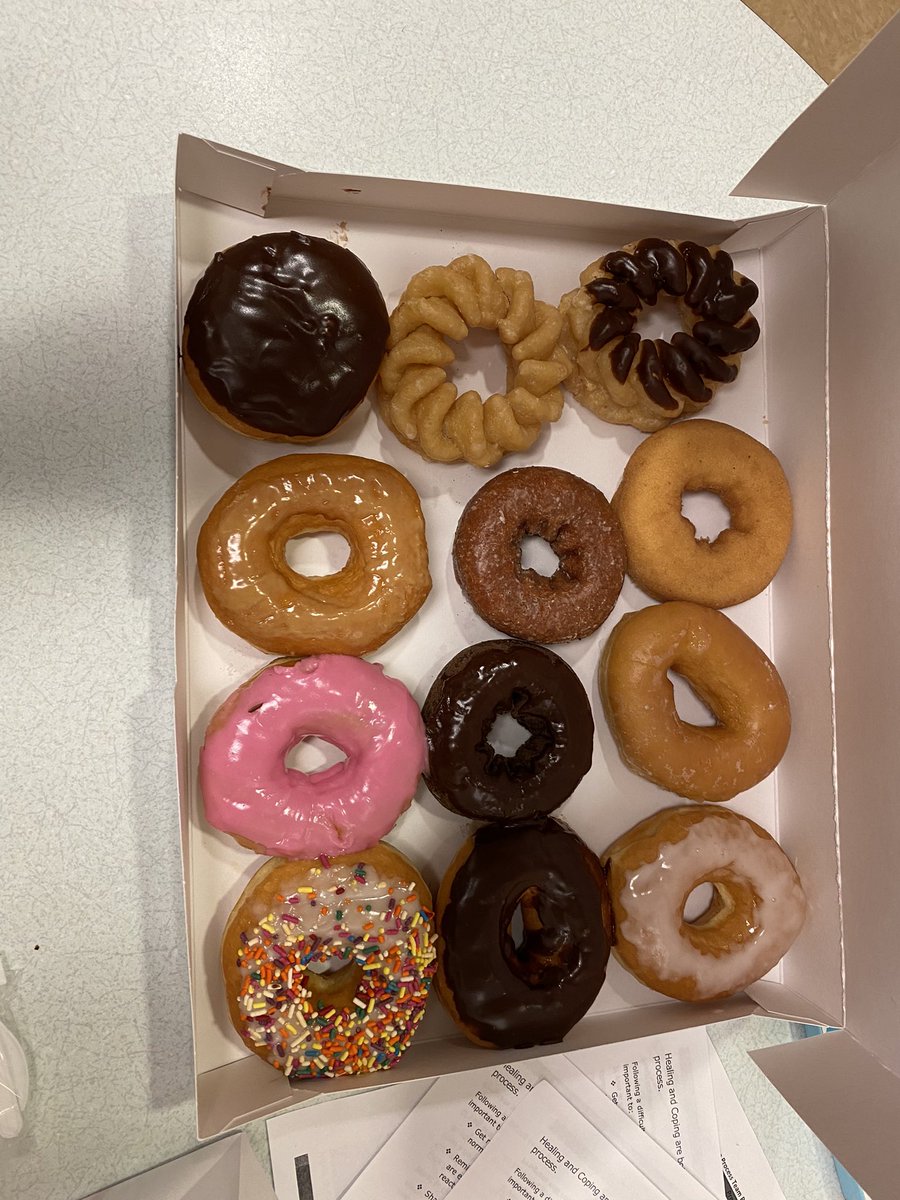 TravelRNStyle's tweet photo. 2nd to last day; I bought @dunkindonuts for all the units that welcomed me as a trainee, float, or rescue RN; thank you for your patience. Huge thanks to the #IRnurses & #cathlabnurses & #MDs for the cath lab invite & education. @AyaHealthcare #travelRN #NurseTwitter #MedTwitter https://t.co/3OR1qvcF1G