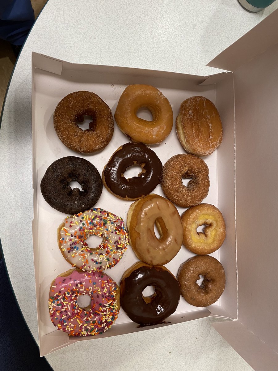 TravelRNStyle's tweet photo. 2nd to last day; I bought @dunkindonuts for all the units that welcomed me as a trainee, float, or rescue RN; thank you for your patience. Huge thanks to the #IRnurses & #cathlabnurses & #MDs for the cath lab invite & education. @AyaHealthcare #travelRN #NurseTwitter #MedTwitter https://t.co/3OR1qvcF1G