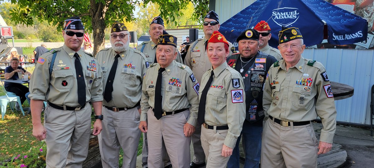 Fargo Memorial Honor Guard at Mainline bar and grill Downer,Mn