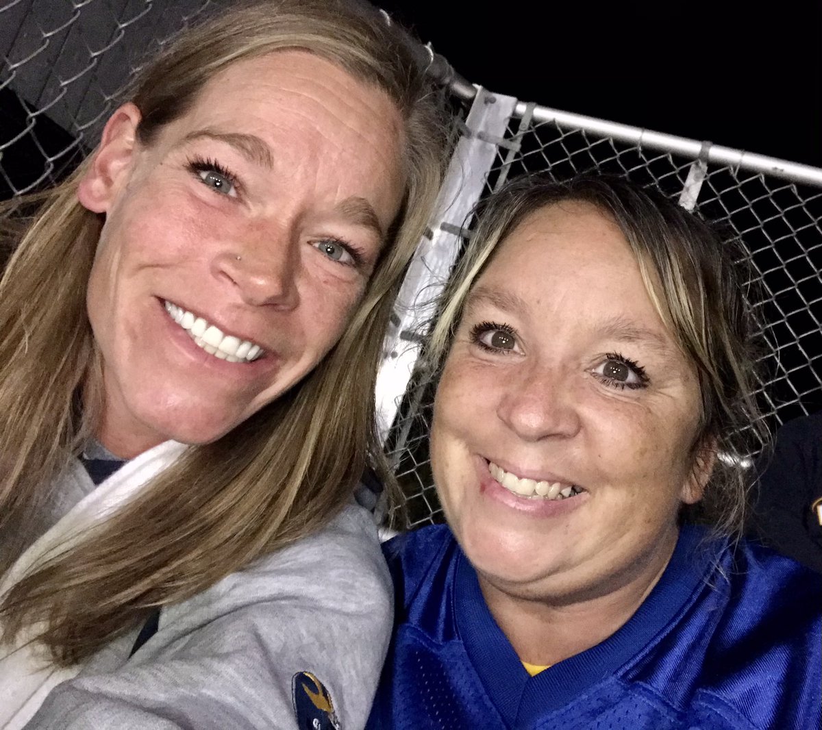 tbohachek's tweet photo. When a school board member decides to skip the Homecoming football game because of hostility in the district she represents.  And attends a game in the neighboring town to cheer on her alma mater.  
Heights didn’t win but I did.  💙
Live long friendships. https://t.co/UPhoqdePAB