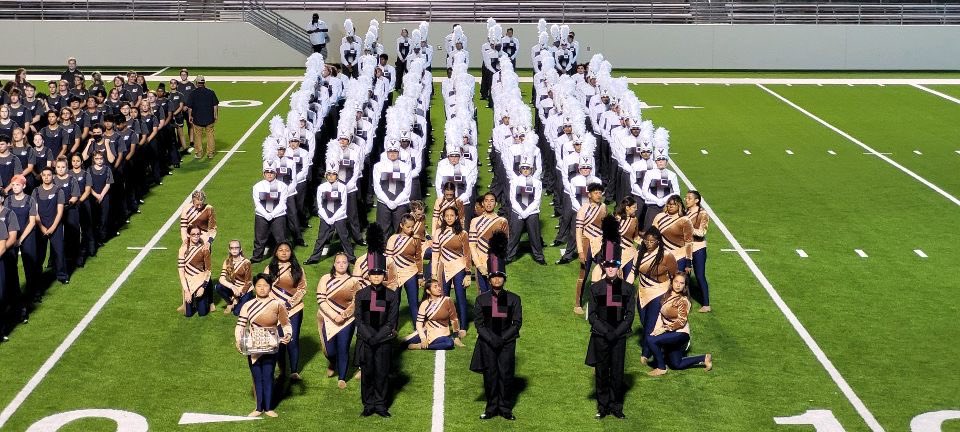 LewisvilleHS's tweet photo. The LHS Band placed 3rd at the Denton DC Marching Contest! They were also awarded outstanding Color Guard and outstanding visual in their prelims performance! Congratulations!  We are so proud of you!!!! ❤️👏🏼 https://t.co/3RFUOTzVt4