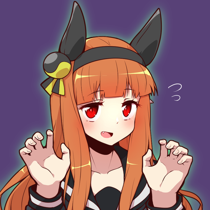 スズカさん
髪がオレンジだから装飾を黒くするだけでハロウィンっぽくなる 