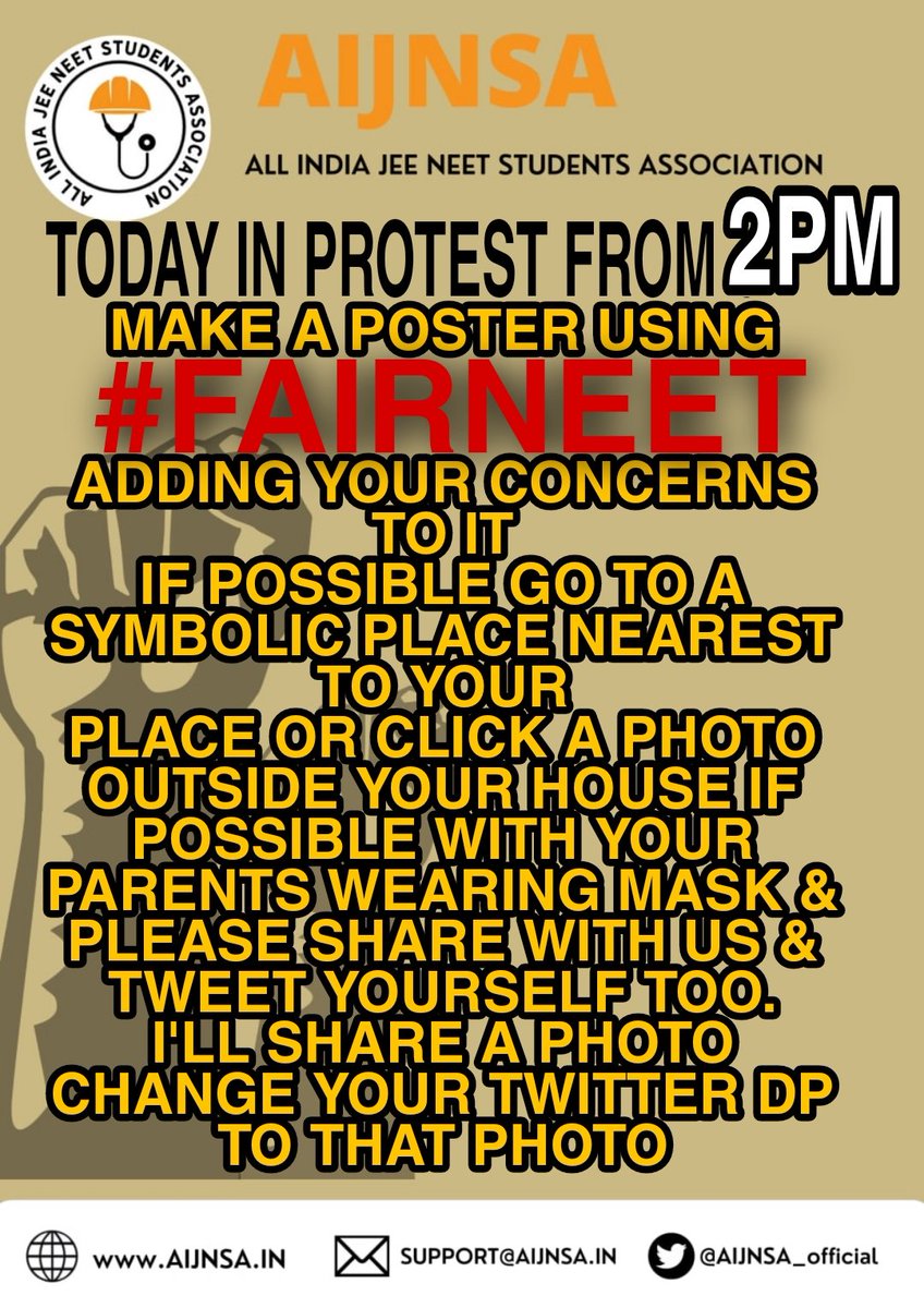 TanayLohiya's tweet photo. TWITTER PROTEST ⚠️📢🚨
Today from 2pm 
Please follow this 
#FAIRNEET 
@TanayLohiya @UrHimanshuBorah 

Let's make it huge 

Use this black ribbon as your DP on twitter https://t.co/8f8vxL4pvv