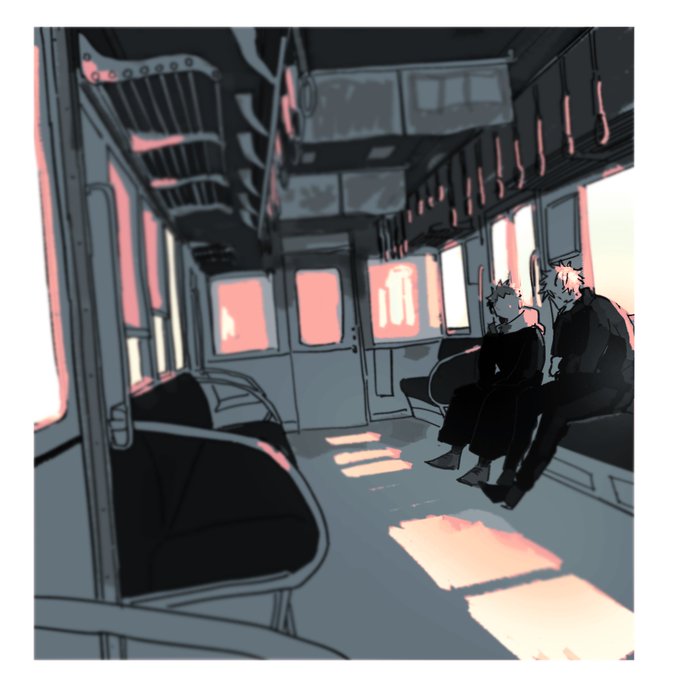 「2人の男性 電車内」のTwitter画像/イラスト(古い順)