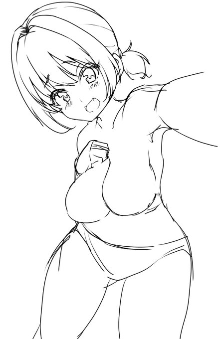 やむやむ自撮りラフ 