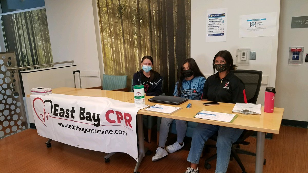 davidpintado727's tweet photo. Mount Diablo High School students doing their internship at East Bay CPR! https://t.co/WM8G1tTTSv