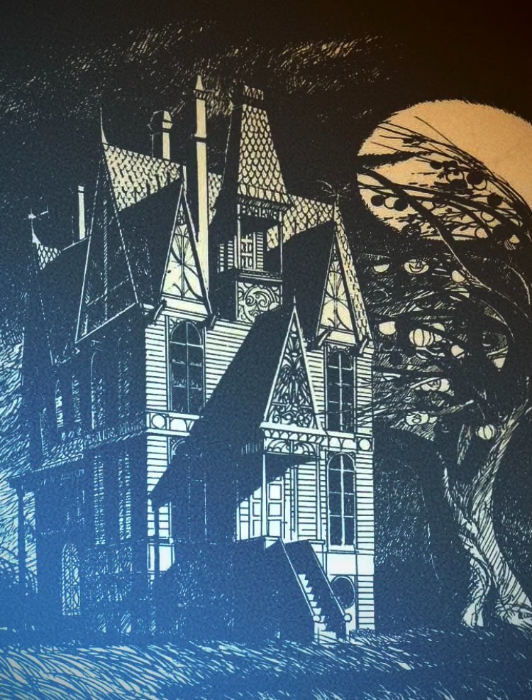 HorrorHiFi's tweet photo. The season is once again upon us 🎃 Announcement coming soon of our first ever Horror Hi-Fi club-shows. Taking place in Los Angeles and Denver 📻 Artwork rewire of Ray Bradbury’s The Halloween Tree. https://t.co/QtBqMVaqBg