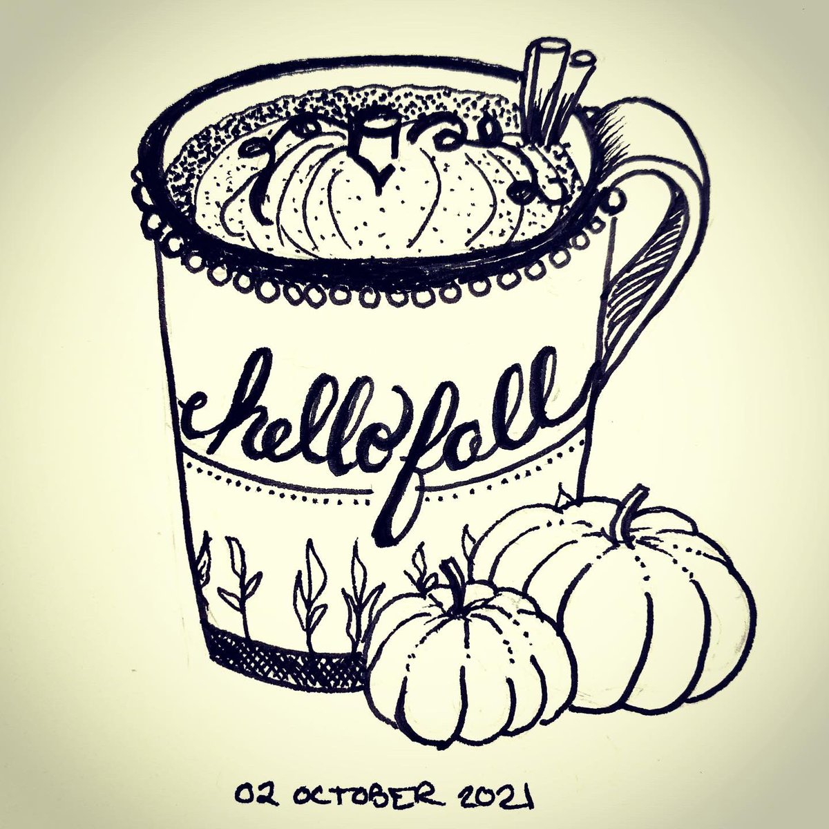 obrienmegan's tweet photo. Inktober 1-2 https://t.co/L3X6nGH9zk