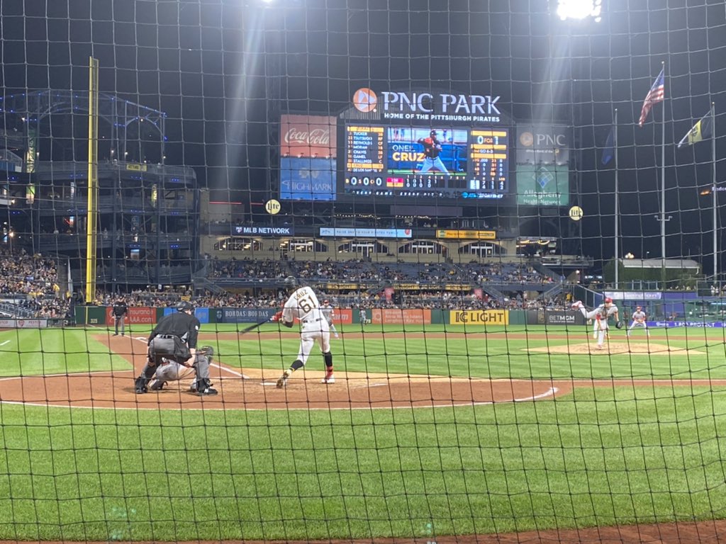 JakeWalgate's tweet image. Great night for @Pirates baseball. Nice to see Cruz debut.