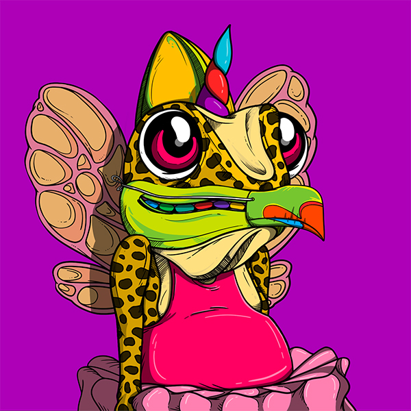 Chameleon_NFT's tweet photo. This week's giveaway ends tomorrow! This time I asked my 3-yr old baby girl to make her own... this is what she picked ๐ #makeachameleon #chamfam https://t.co/YZkmi8HdnH