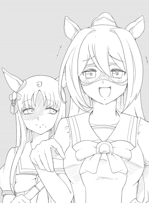 「あっトレーナーさん!聞いてください!今日ちょっと早く起きたら、グラスがまだ寝ていたんデース!それでタンポポを口元に持ってったらむしゃむしゃ食べ始めたんデース!狂気!驚愕!大傑作デース!グラスは勝負事に関して負けず嫌いの意地っ張りですけど、食い意地まで張ってるとは驚きデース!」 
