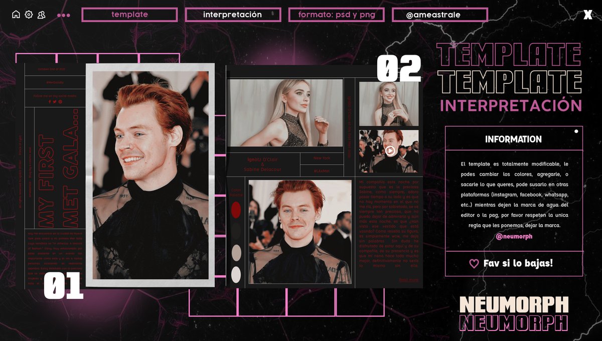 𝖳𝖾𝗆𝗉𝗅𝖺𝗍𝖾 𝖽𝖾 𝗜𝗻𝘁𝗲𝗿𝗽𝗿𝗲𝘁𝗮𝗰𝗶𝗼́𝗻. 

El template es totalmente editable desde los colores hasta el texto. 𝗠𝗚 si lo descargas; no borrar los créditos, si lo hacen dar créditos al editor. 

𝗗𝗲: <a href="/ameastrale/">ME MUDÉ DE CUENTA.</a> 

𝗟𝗶𝗻𝗸: drive.google.com/drive/folders/…