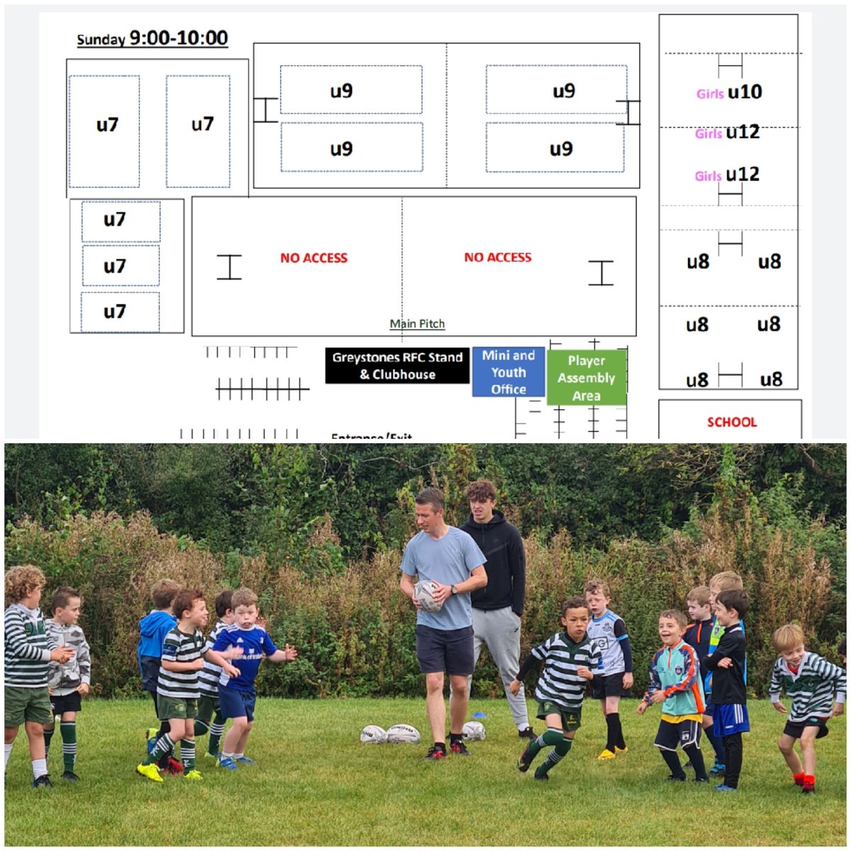 GreystonesRFC's tweet photo. Pitch allocations for #SundayFunday and #grfcU13s will host @lansdownefc - forecast looks perfect 😎- don't forget gumshields and plenty to drink!
#TheFuturesBrightTheFutureWearsGreenAndWhite #FromMiniToMighty #FromTheGroundUp #TheseGirlsCan #greatstartshere https://t.co/jcZqaUnUEW