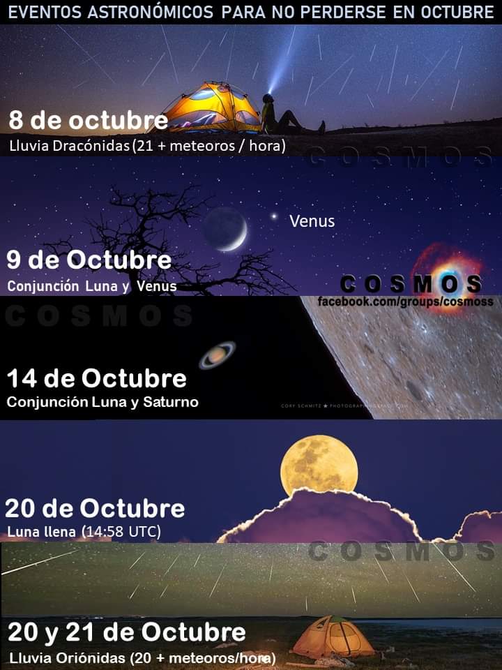 #Eventosastronomicosoctubre...el 8vo. mes en el calendario juliano y el 10mo en el nuestro ! 👣🌺🌾🍎  Esperamos cielos despejados ! <a href="/AstronomiaInsp/">Reina-AstronomíaInspira</a> <a href="/oalmuruguay/">OALM</a> <a href="/SAOctante/">Sociedad Astronómica Octante</a> <a href="/OAM_uy/">Observatorio Astronómico De Montevideo</a>