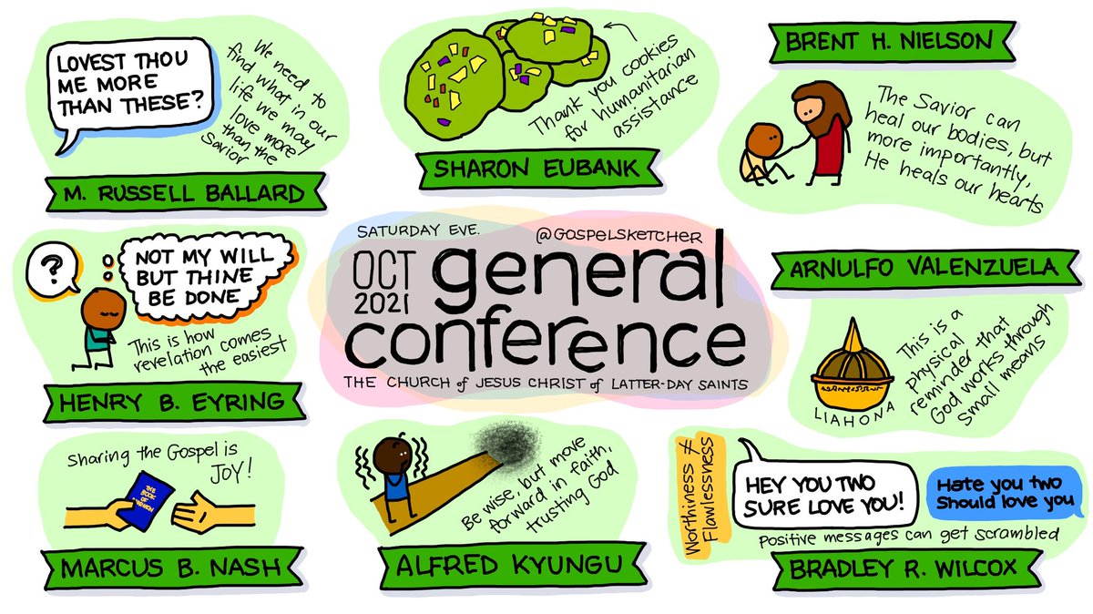 gospelsketcher's tweet photo. Final Saturday session of #GeneralConference seemed to be all about turning to and trusting God. #sketchnotes https://t.co/SWXGVdl4Vn