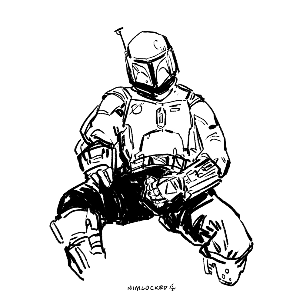 Jango Fett Coloring Page