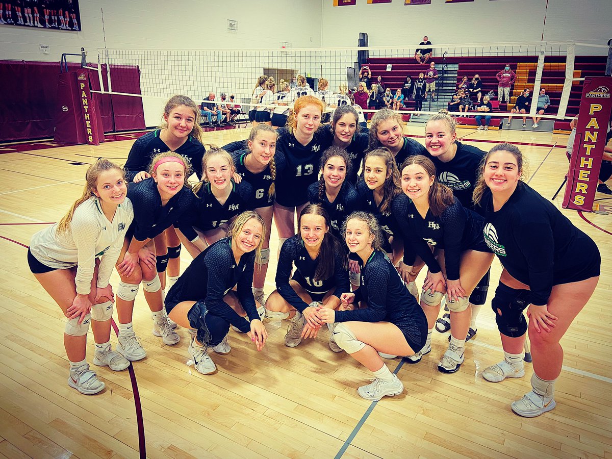 HM_Volleyball's tweet photo. The Varsity team finished the Pine Island Tournament in 3rd place with a 4-1 match record on the day! 🏐💚💪@HMPioneers https://t.co/3BP1lQmCv4