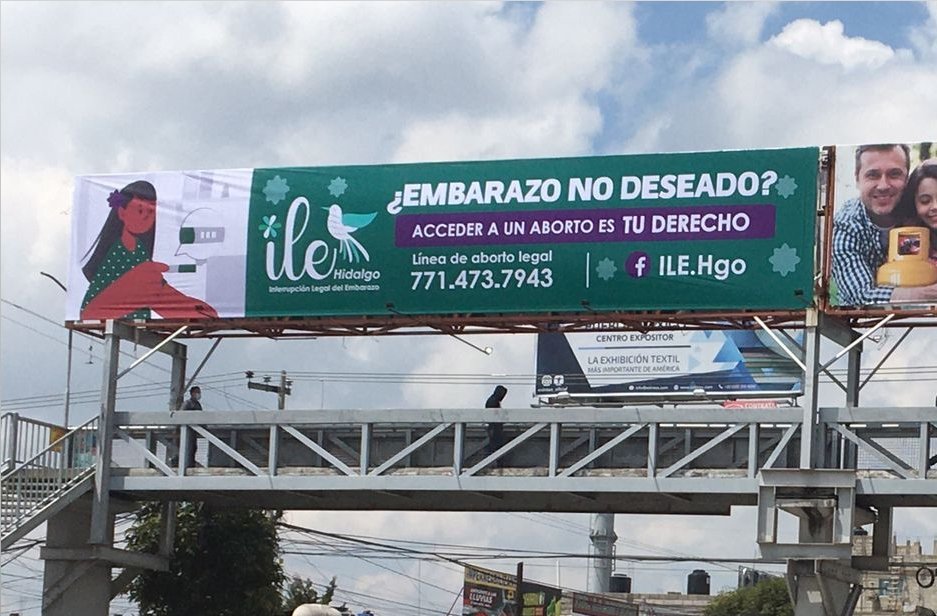 pusieron hoy este espectacular en Pachuca. 

Que la información de aborto como un derecho llegué a todas, todos y todes.💚💚💚

#AbortoLegalenHidalgo