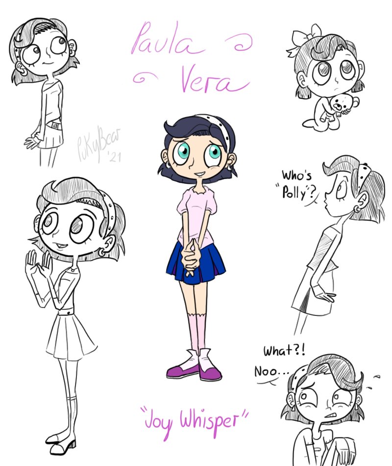 XTapiaG's tweet photo. This is Paula (a.k.a. Polly) Vera, my first Balan OC. A joyful girl that keeps being unheard by her loved ones. #Balanwonderworld #Balanwonderworldoc #bww #Wonderworldposivity https://t.co/CbQQG6ySQ7