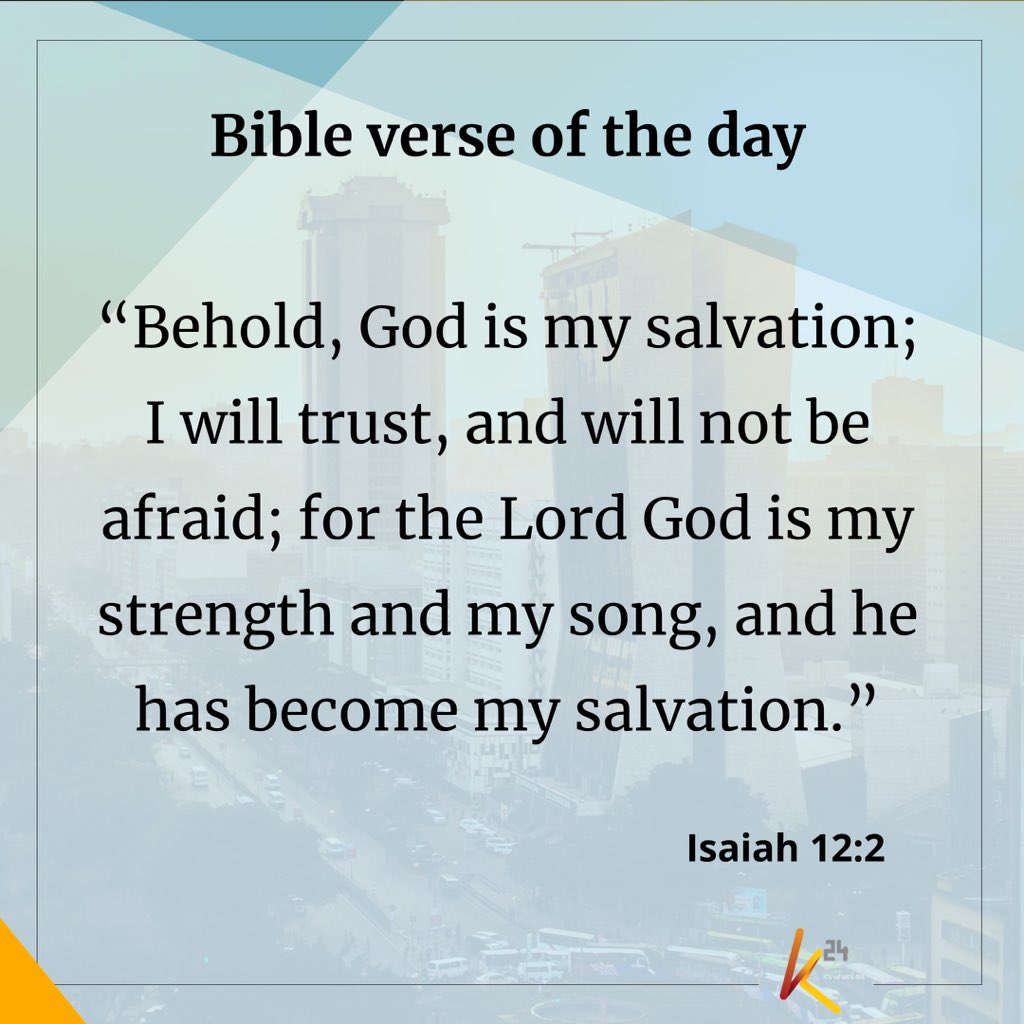 K24Tv's tweet photo. Bible verse of the day. https://t.co/B96GxzMH63