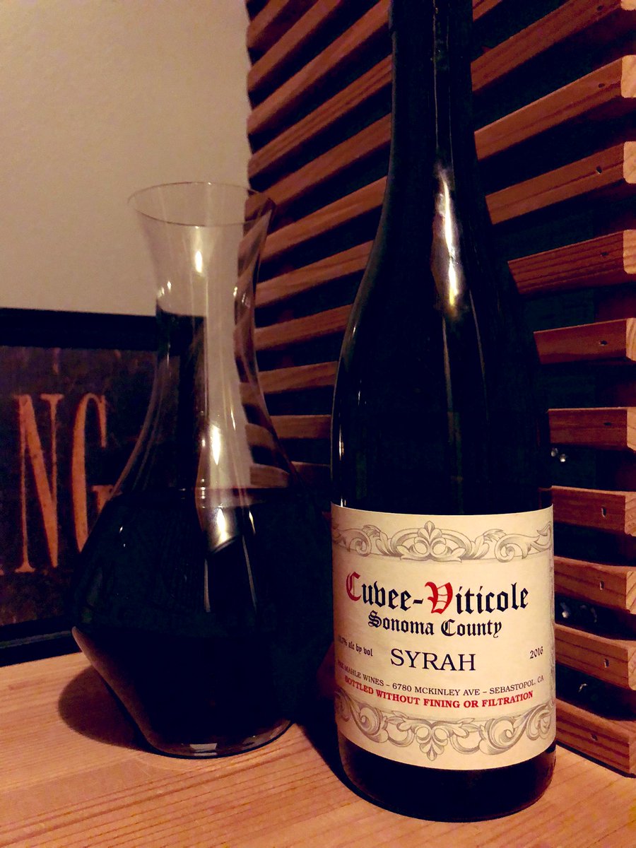 2016 Pax Cuvée Viticole #Sonoma #Syrah <a href="/PaxMahleWines/">Pax Wines</a> Excellent wine!