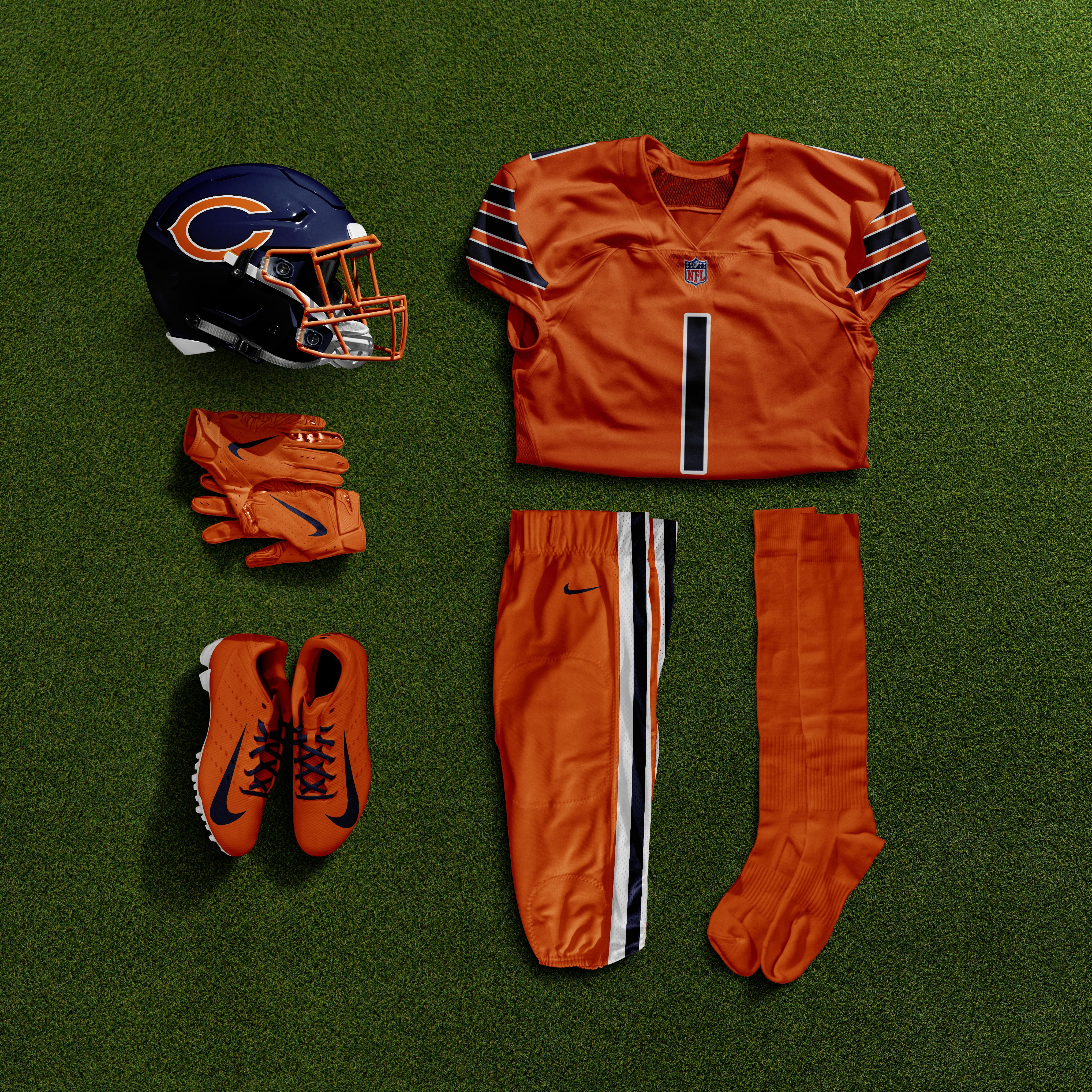 Da Bears  Nfl color rush uniforms, Color rush, Nfl