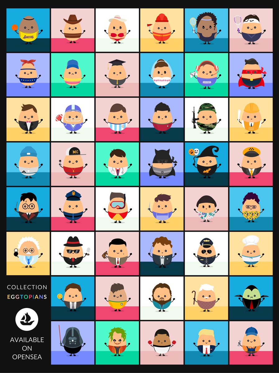 _pixelephant_'s tweet photo. Collect the hand drawn Eggtopians! The best looking Egg Citizens on the blockchain! 🔥
34 of the 200 minted now on @opensea
Don’t miss the star doppleganger Eggtopians! 🤩

@eggtopians 
#NFT #NFTCommunity #nftcollector #NFTLAUNCH #NFTdrop #OpenSeaNFT 

https://t.co/c7MRsCBEzZ https://t.co/HjMv8FqXGv