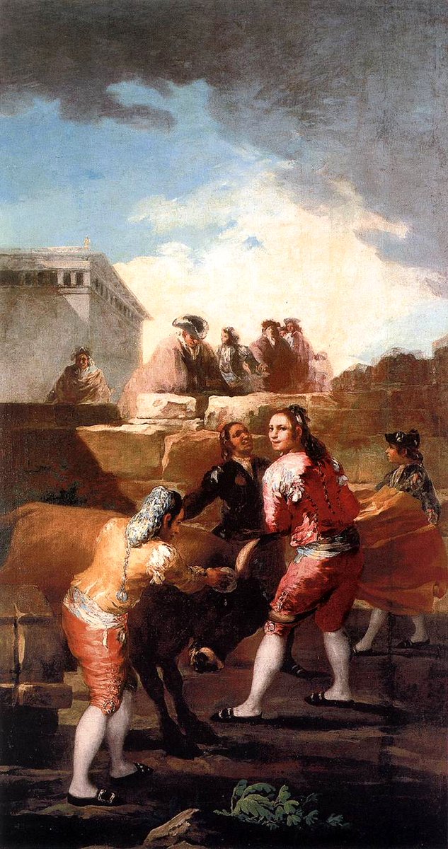 Fight with a young bull, 1780 https://t.co/dIemsWobFo #franciscogoya #romanticism https://t.co/PGwqhsBf2x