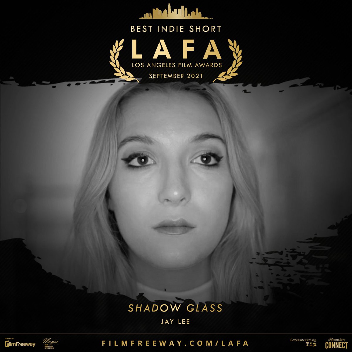 ShinKoyamada's tweet photo. We Won 🏆🙌 We are happy to share you a very exiciting news that our short film Shadow Glass 🎬 won the Best Indie Short and Best Actress in an Indie Film for Ava Hall at the Los Angeles Film Awards @LAFilmAwards😱 My production company Shinca Pictures and I produced the film 💪 https://t.co/dZOo18J99F