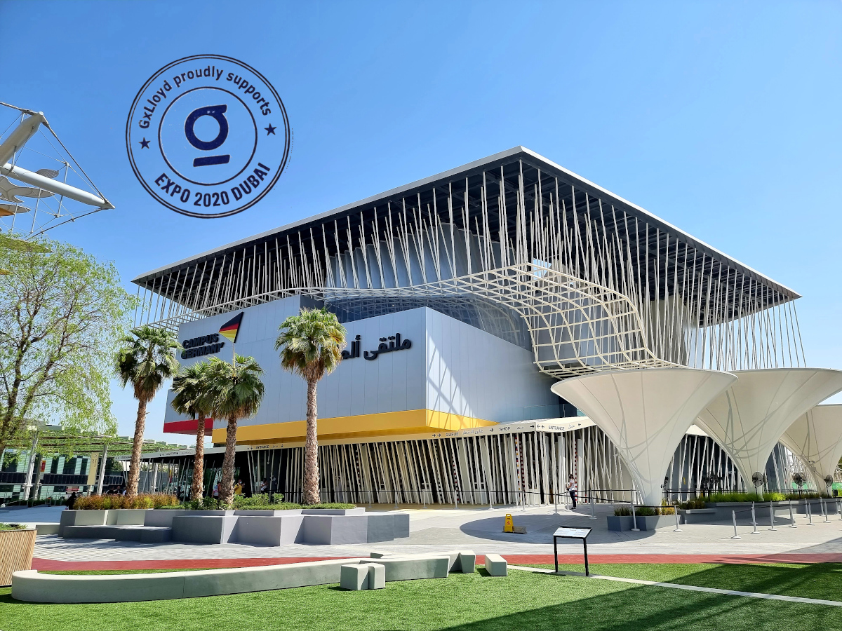 GeorgeJLloyd's tweet photo. Today 11:00 am in the #Germany Pavilion: Get the 'Campus Germany' stamp, the GxLloyd stamp and if you like a German Currywurst.

https://t.co/Recnfo4mEc

#Dubai #EXPO2020 #EXPO2020Dubai #DubaiRealEstate #DubaiProperties #GxLloyd https://t.co/qYQ9OIJ3Yp