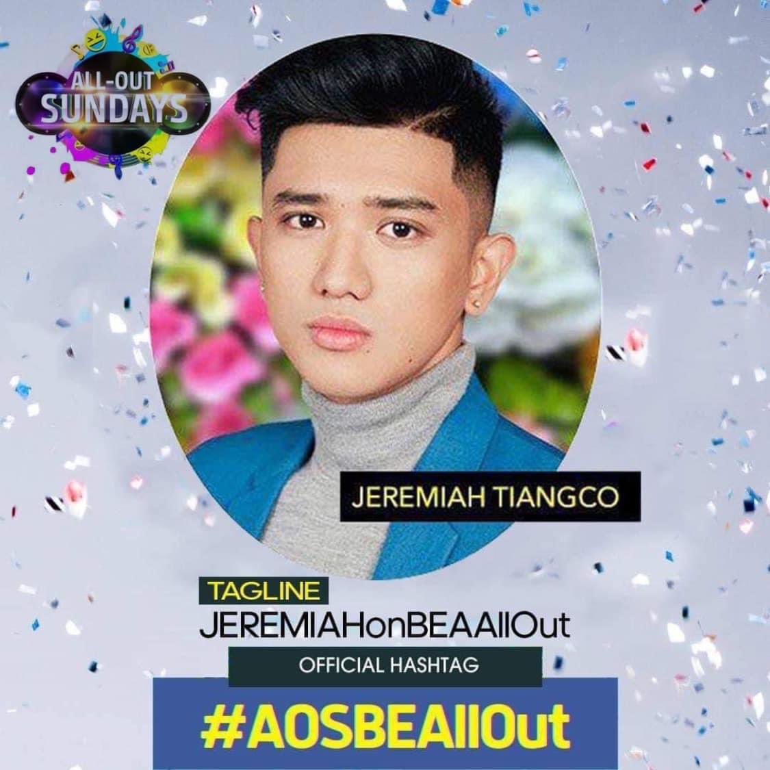 JEREMIAHTiangc's tweet photo. For the love and support to our idol @JEREMIAHTiangc Join the twitter party today at 11:30am and use our official Tagline and Hashtag. Thanks JEREMIAHonBEALlOut #AOSBEAllOut https://t.co/s3249C4LfI